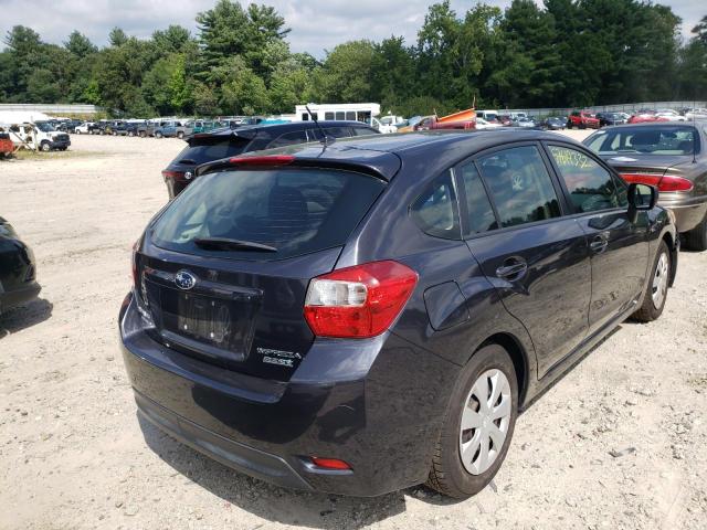 JF1GPAA67E8288147 - 2014 SUBARU IMPREZA GRAY photo 4