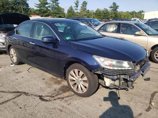 1HGCR3F85EA026226 - 2014 HONDA ACCORD EXL BLUE photo 1