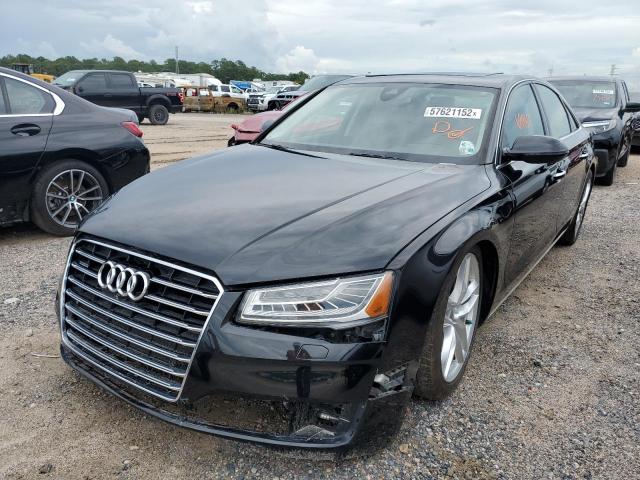 WAUJGAFD6FN008385 - 2015 AUDI A8 QUATTRO BLACK photo 2