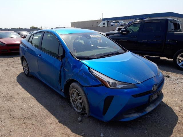 JTDKARFU7L3119039 - 2020 TOYOTA PRIUS L BLUE photo 1