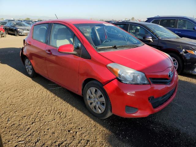 JTDKTUD32DD556482 - 2013 TOYOTA YARIS RED photo 1