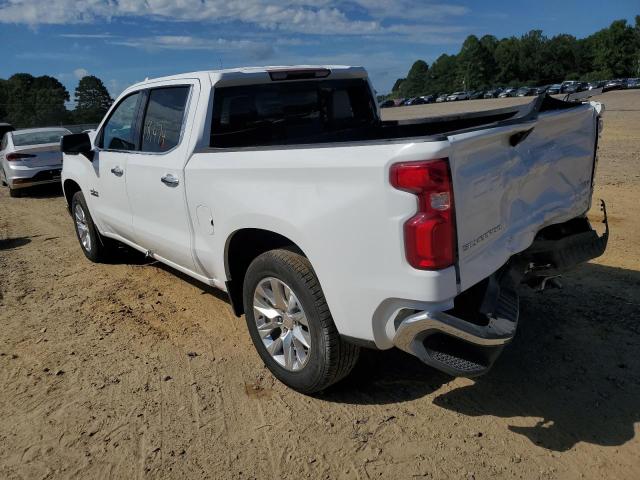 3GCUYGED2MG302549 - 2021 CHEVROLET SILVERADO WHITE photo 3