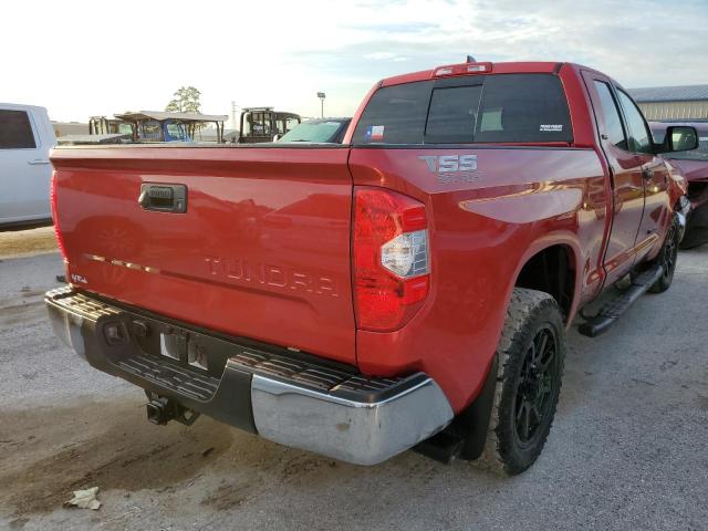 5TFRY5F1XLX270829 - 2020 TOYOTA TUNDRA DOU RED photo 4