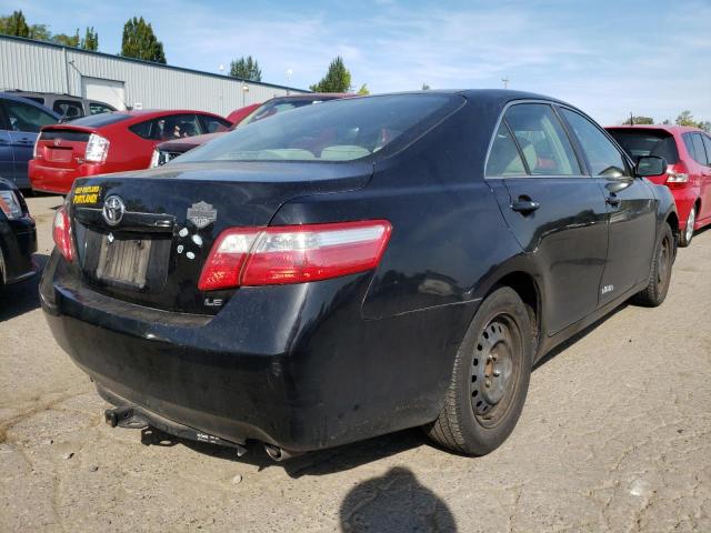 4T1BE46K37U062114 - 2007 TOYOTA CAMRY CE BLACK photo 4