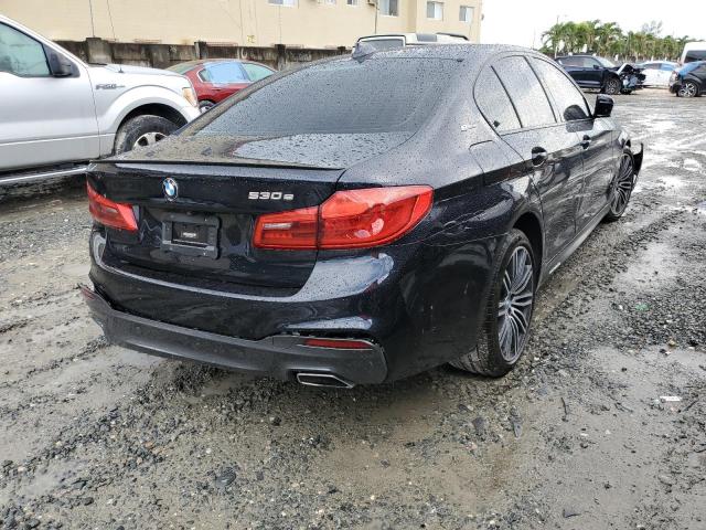 WBAJA9C53KB392733 - 2019 BMW 530E BLACK photo 4