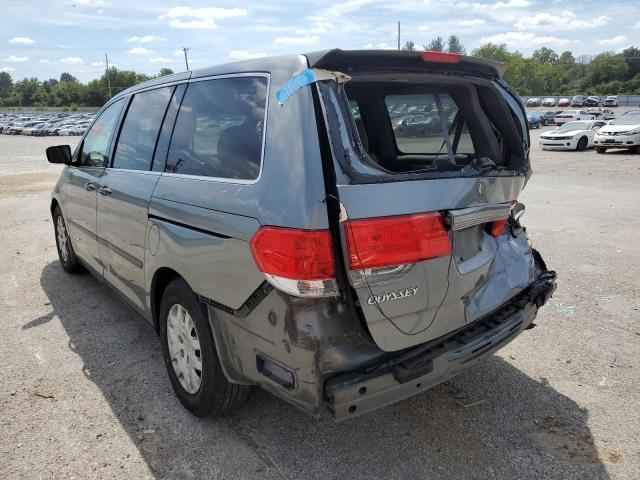 5FNRL382X9B055821 - 2009 HONDA ODYSSEY LX GRAY photo 3