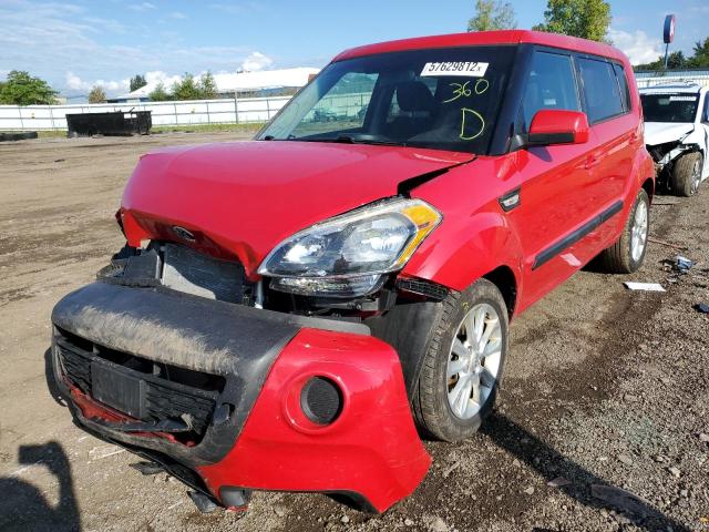 KNDJT2A52D7633842 - 2013 KIA SOUL RED photo 2