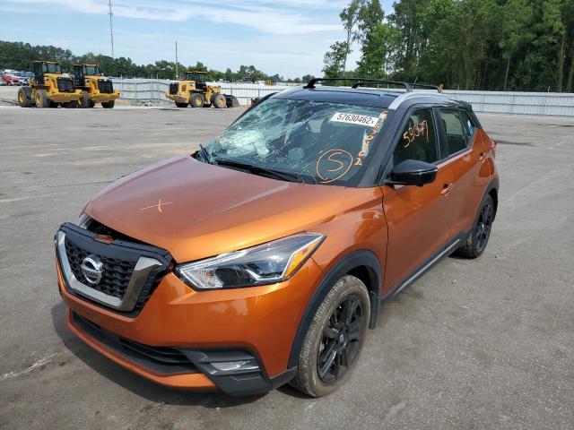 3N1CP5DV8LL545322 - 2020 NISSAN KICKS SR ORANGE photo 2