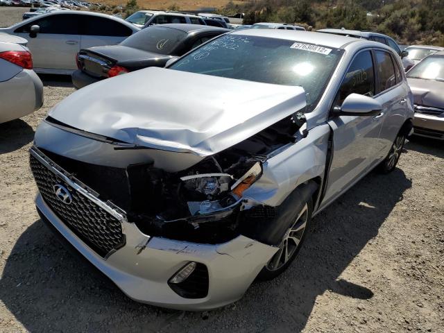 KMHH35LE2KU103121 - 2019 HYUNDAI ELANTRA GT SILVER photo 2