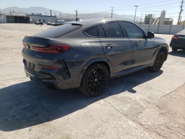 5UXCY8C02M9F65546 - 2021 BMW X6 M50I GRAY photo 4