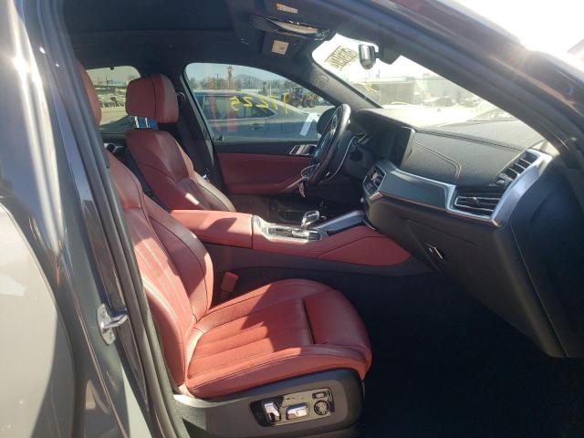 5UXCY8C02M9F65546 - 2021 BMW X6 M50I GRAY photo 5