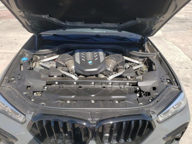 5UXCY8C02M9F65546 - 2021 BMW X6 M50I GRAY photo 7