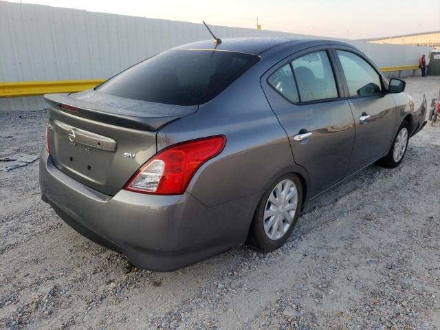 3N1CN7AP9KL840189 - 2019 NISSAN VERSA S GRAY photo 4