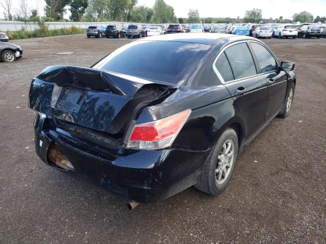 1HGCP2F34AA802621 - 2010 HONDA ACCORD LX BLACK photo 4