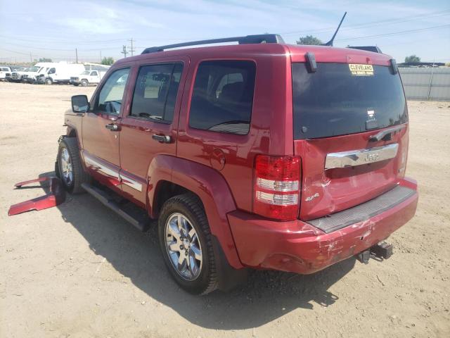 1C4PJMAKXCW206057 - 2012 JEEP LIBERTY SP RED photo 3