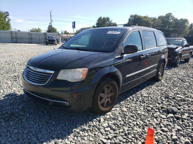 2C4RC1BG1CR306536 - 2012 CHRYSLER TOWN & COU BLACK photo 2