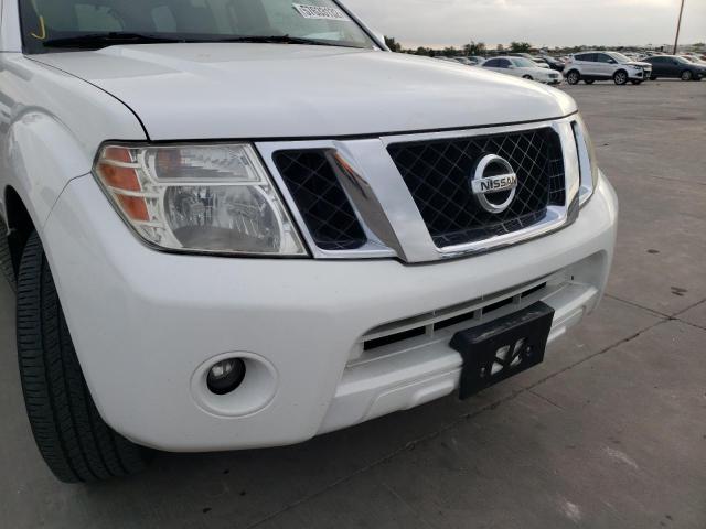 5N1AR1NN6CC604204 - 2012 NISSAN PATHFINDER WHITE photo 9