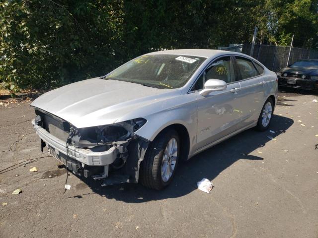 3FA6P0MU6KR265520 - 2019 FORD FUSION SEL SILVER photo 2