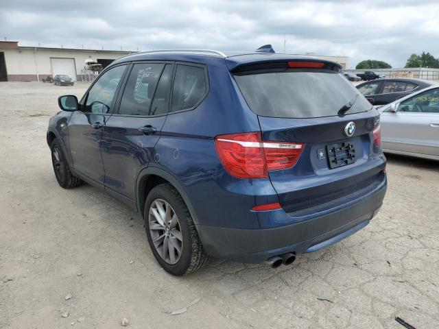 5UXWX9C55D0D01260 - 2013 BMW X3 XDRIVE2 BLUE photo 3