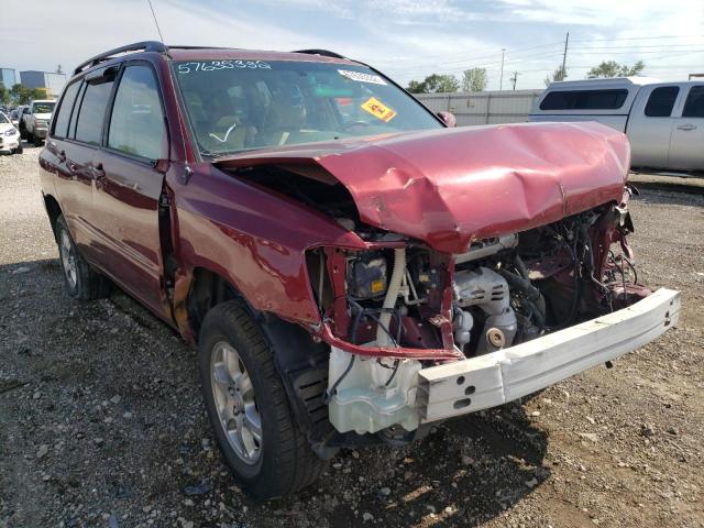 JTEDP21A850072115 - 2005 TOYOTA HIGHLANDER BURGUNDY photo 1