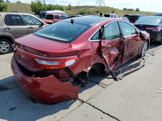 KMHFH4JG7EA410751 - 2014 HYUNDAI AZERA GLS RED photo 4