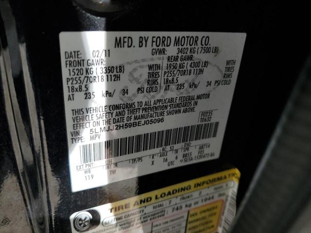 5LMJJ2H59BEJ05096 - 2011 LINCOLN NAVIGATOR BLACK photo 10