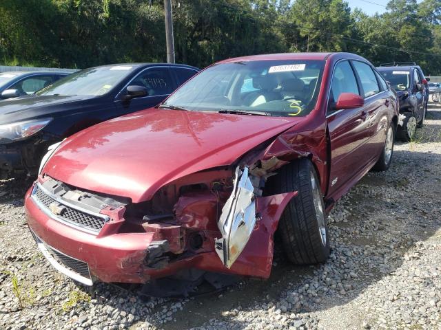 2G1WD57CX91172610 - 2009 CHEVROLET IMPALA SS RED photo 2