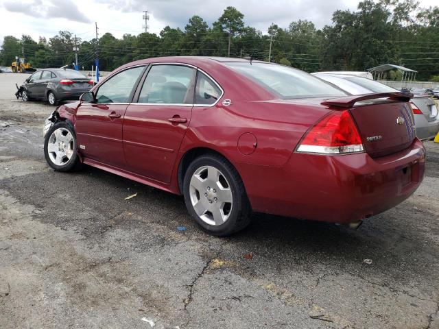 2G1WD57CX91172610 - 2009 CHEVROLET IMPALA SS RED photo 3