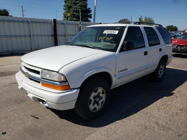 1GNDT13X04K160758 - 2004 CHEVROLET BLAZER WHITE photo 2