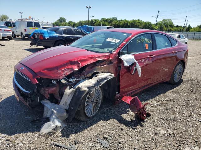 3FA6P0K99GR390968 - 2016 FORD FUSION TIT RED photo 2