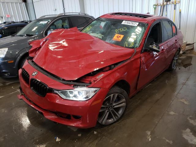 WBA3B9C52DJ465766 - 2013 BMW 335 XI RED photo 2