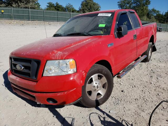 1FTRX12V87NA62194 - 2007 FORD F150 RED photo 2