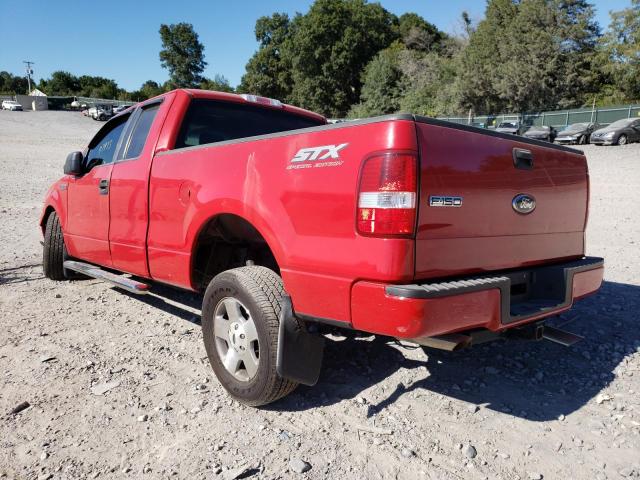 1FTRX12V87NA62194 - 2007 FORD F150 RED photo 3