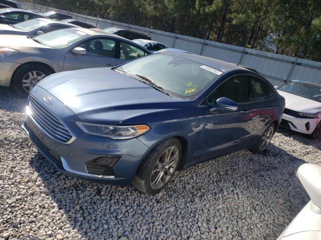 3FA6P0CD8KR119508 - 2019 FORD FUSION SEL BLUE photo 2