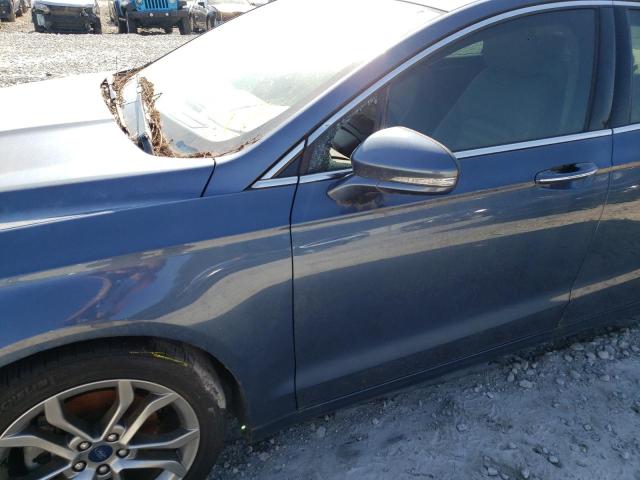 3FA6P0CD8KR119508 - 2019 FORD FUSION SEL BLUE photo 9