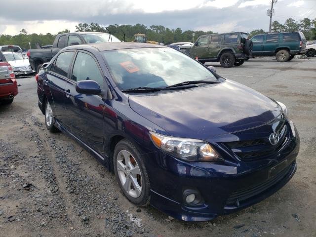2T1BU4EE4BC691874 - 2011 TOYOTA COROLLA BLUE photo 1