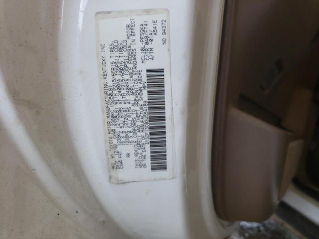 4T3ZF13C03U554169 - 2003 TOYOTA SIENNA LE WHITE photo 10