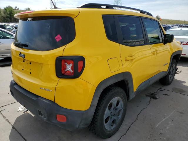 ZACCJBAB4HPF36963 - 2017 JEEP RENEGADE S YELLOW photo 4