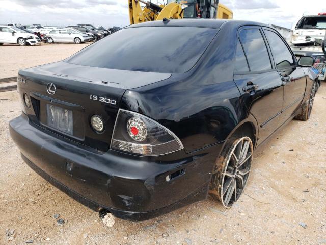 JTHBD192550099282 - 2005 LEXUS IS 300 BLACK photo 4