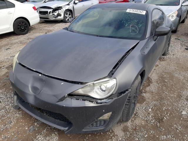 JF1ZNAA16F9712450 - 2015 TOYOTA SCION FR-S GRAY photo 2