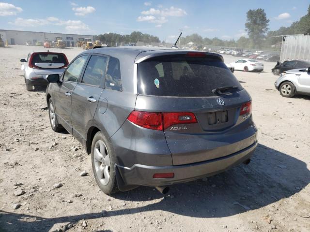 5J8TB182X8A008598 - 2008 ACURA RDX GRAY photo 3