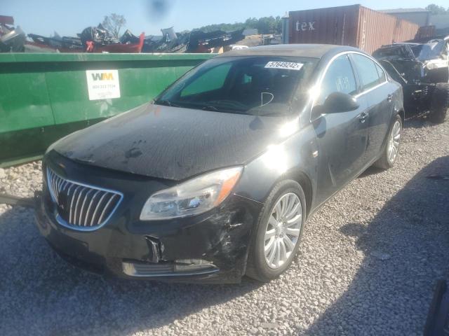 W04GS5EC2B1023747 - 2011 BUICK REGAL CXL BLACK photo 2