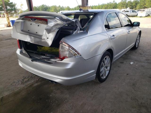 3FAHP0JA2BR113611 - 2011 FORD FUSION SEL SILVER photo 4