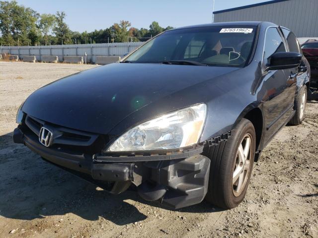 1HGCM56303A050462 - 2003 HONDA ACCORD LX BLACK photo 2