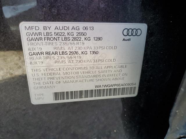 WA1WGAFP6EA009054 - 2014 AUDI Q5 PRESTIG BLACK photo 10