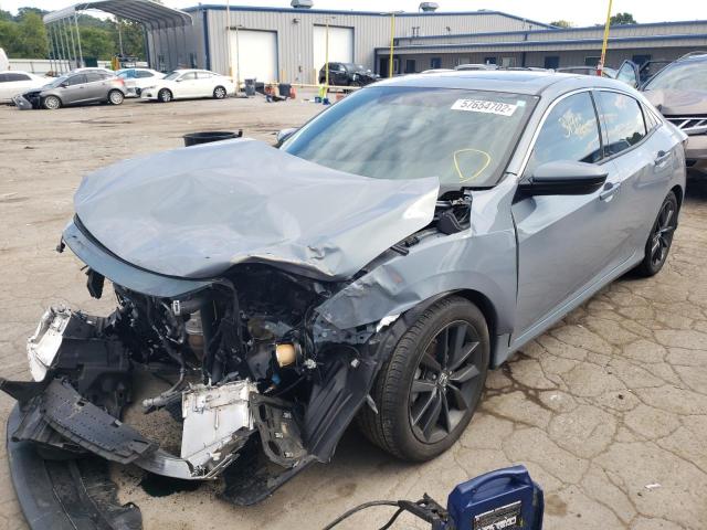 SHHFK7H82LU215214 - 2020 HONDA CIVIC EXL 蓝色 照片 2