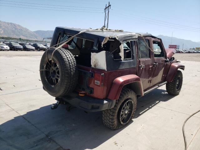 1J4GA59127L186972 - 2007 JEEP WRANGLER S BURGUNDY photo 4