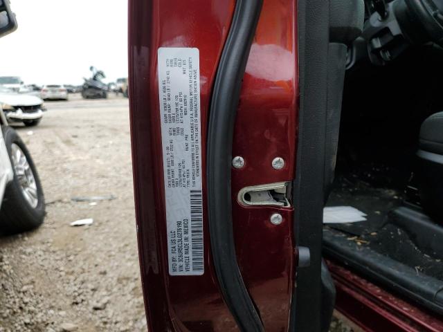 3C6UR5CL3LG276190 - 2020 RAM 2500 TRADE ბურგუნდია ფოტო 10