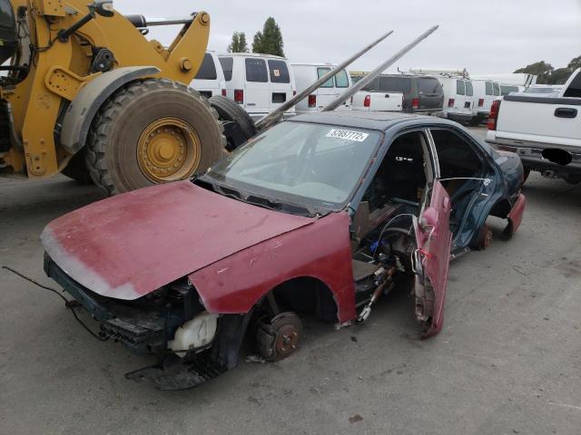 JH4DB7651VS001742 - 1997 ACURA INTEGRA LS RED photo 2