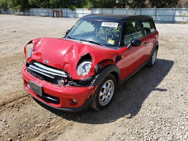 WMWZF3C50ET493485 - 2014 MINI COOPER CLU RED photo 2